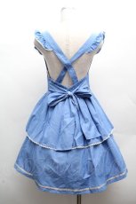 画像3: axes femme POETIQUE / サス付きペプラムスカート M ブルー S-26-04-09-043-AX-SK-TE-ZS (3)