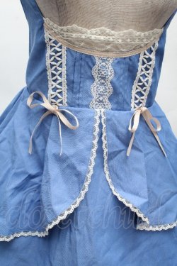 画像4: axes femme POETIQUE / サス付きペプラムスカート M ブルー S-26-04-09-043-AX-SK-TE-ZS