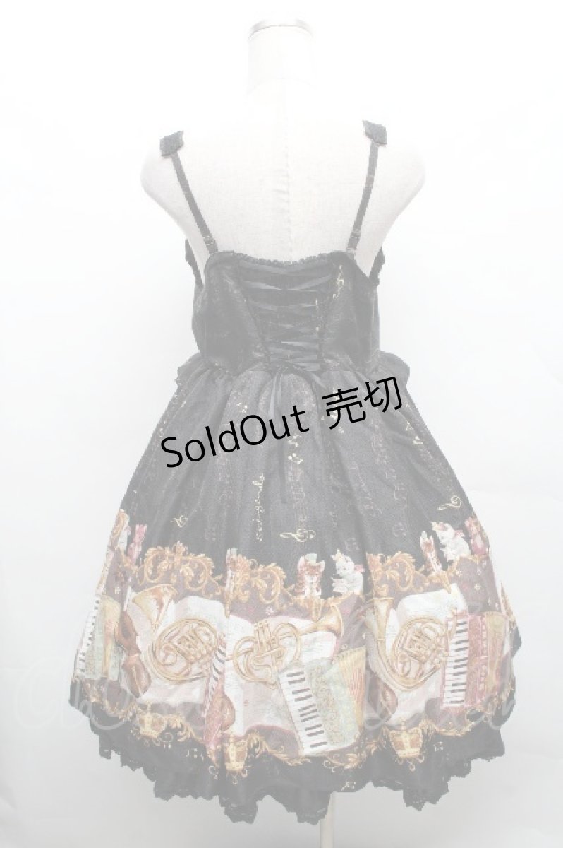 画像2: axes femme kawaii / メロディキャットワンピース M 黒 S-26-04-09-045-AX-OP-TE-ZS (2)