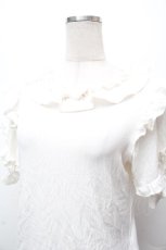 画像4: axes femme kawaii / フリルリボン半袖カットプル  白 S-26-04-09-005-AX-TO-HR-ZS (4)