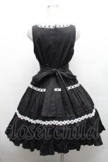 画像2: Cornet / お花レース編上げワンピース  黒ｘ白 S-26-04-09-046-LO-OP-AS-ZS (2)