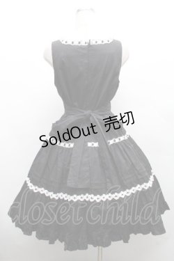 画像2: Cornet / お花レース編上げワンピース  黒ｘ白 S-26-04-09-046-LO-OP-AS-ZS