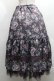 画像2: axes femme / ホーリーローズ柄フリルスカート  パープル S-26-04-09-048-AX-SK-HR-ZS (2)