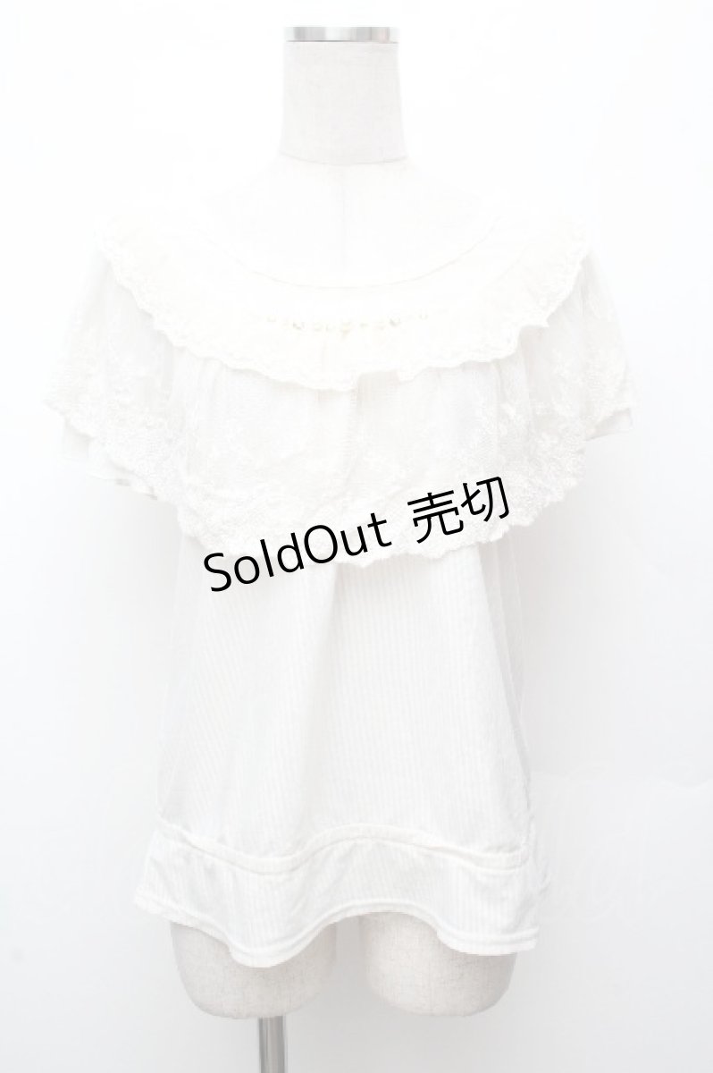 画像1: axes femme / ロマンティックレースプルオーバー M アイボリー S-26-04-09-006-AX-TO-TE-ZS (1)