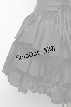 画像3: ATELIER PIERROT / レースアップミニコルセットワンピース  黒 S-26-04-09-050-EL-OP-HR-ZS