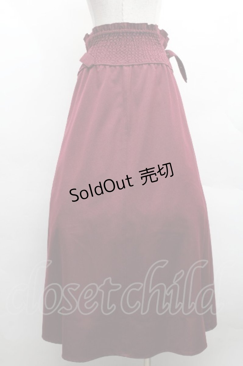画像2: axes femme / センタージップロングスカート  ワイン S-26-04-09-053-AX-SK-AS-ZS (2)