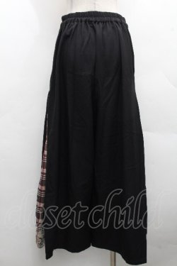 画像2: axes femme / チェック切替ワイドパンツ  黒 S-26-04-09-057-AX-PA-AS-ZS