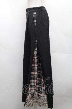 画像3: axes femme / チェック切替ワイドパンツ  黒 S-26-04-09-057-AX-PA-AS-ZS