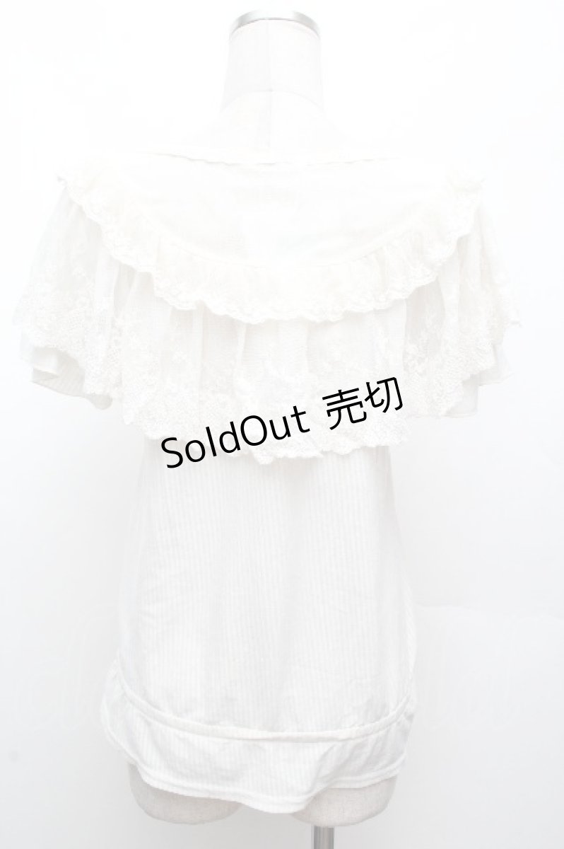 画像4: axes femme / ロマンティックレースプルオーバー M アイボリー S-26-04-09-006-AX-TO-TE-ZS (4)