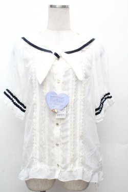 画像1: axes femme kawaii / 2WAYセーラーブラウス M ネイビー S-26-04-09-007-AX-BL-TE-ZS