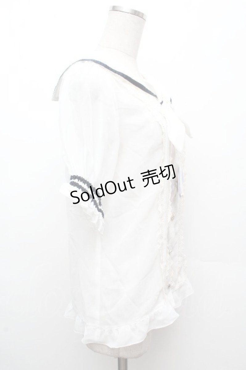画像3: axes femme kawaii / 2WAYセーラーブラウス M ネイビー S-26-04-09-007-AX-BL-TE-ZS (3)