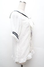 画像3: axes femme kawaii / 2WAYセーラーブラウス M ネイビー S-26-04-09-007-AX-BL-TE-ZS (3)