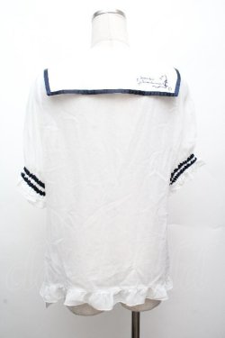 画像4: axes femme kawaii / 2WAYセーラーブラウス M ネイビー S-26-04-09-007-AX-BL-TE-ZS