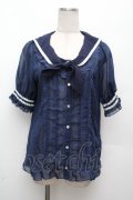 axes femme kawaii / 2WAYセーラーブラウス M キナリ S-26-04-09-008-AX-BL-TE-ZS