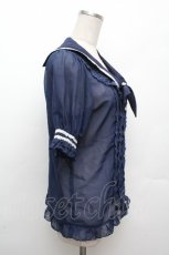 画像3: axes femme kawaii / 2WAYセーラーブラウス M キナリ S-26-04-09-008-AX-BL-TE-ZS (3)