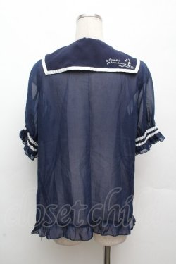 画像4: axes femme kawaii / 2WAYセーラーブラウス M キナリ S-26-04-09-008-AX-BL-TE-ZS