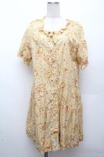 画像1: PINK HOUSE / フェリーチェパッチワークワンピース  イエロー S-26-04-09-012-LO-OP-AS-ZS (1)