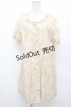 画像1: PINK HOUSE / フェリーチェパッチワークワンピース  イエロー S-26-04-09-012-LO-OP-AS-ZS