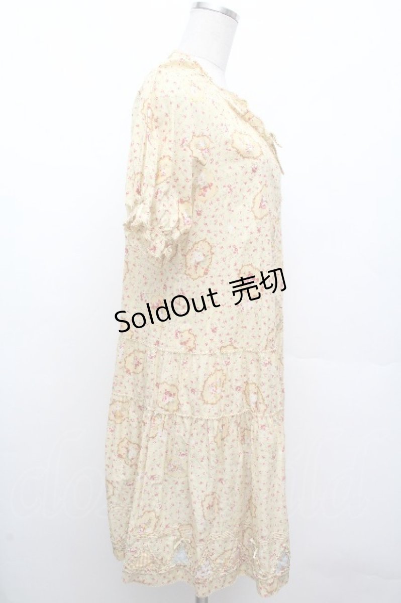 画像3: PINK HOUSE / フェリーチェパッチワークワンピース  イエロー S-26-04-09-012-LO-OP-AS-ZS (3)
