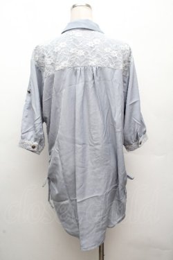 画像4: axes femme / ロングブラウス  サックス S-26-04-09-013-AX-BL-AS-ZS