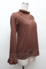 画像2: axes femme / ハイネックインナーカットソー  ブラウン S-26-04-09-017-AX-TO-AS-ZS (2)