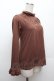 画像2: axes femme / ハイネックインナーカットソー  ブラウン S-26-04-09-017-AX-TO-AS-ZS (2)
