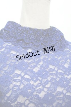 画像2: Moi-meme-Moitie / クロスアーチフレアスリーブカットソー  青 S-26-04-09-018-MO-TO-HR-ZS