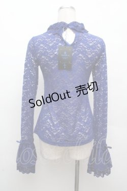 画像4: Moi-meme-Moitie / クロスアーチフレアスリーブカットソー  青 S-26-04-09-018-MO-TO-HR-ZS