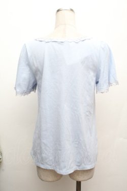 画像4: axes femme / フラワーモチーフTシャツ M サックス S-26-04-09-002-AX-TS-TE-ZS