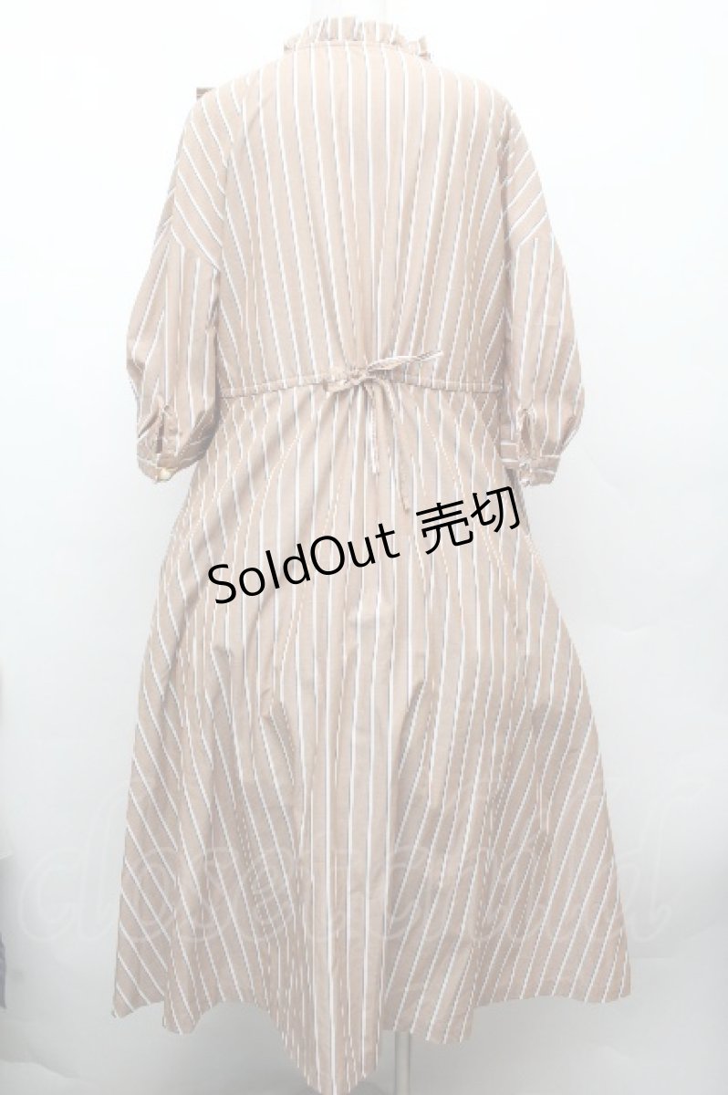 画像3: Franche Lippee / ストライプワンピース 3L ベージュ S-26-04-09-023-LO-OP-AS-ZS (3)