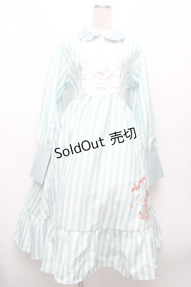 画像1: Avail / My dear little chefスソクマワンピース 4L ミント S-26-04-09-024-GO-OP-AS-ZS (1)