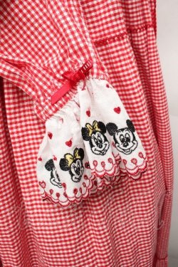 画像3: PINK HOUSE / ミッキー&ミニー刺繍レースワンピース  赤 S-26-04-09-025-LO-OP-AS-ZS