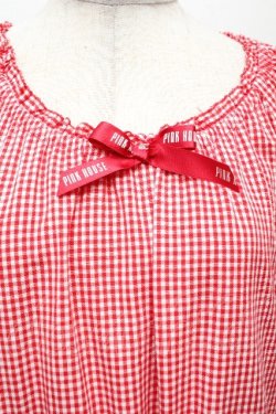 画像5: PINK HOUSE / ミッキー&ミニー刺繍レースワンピース  赤 S-26-04-09-025-LO-OP-AS-ZS