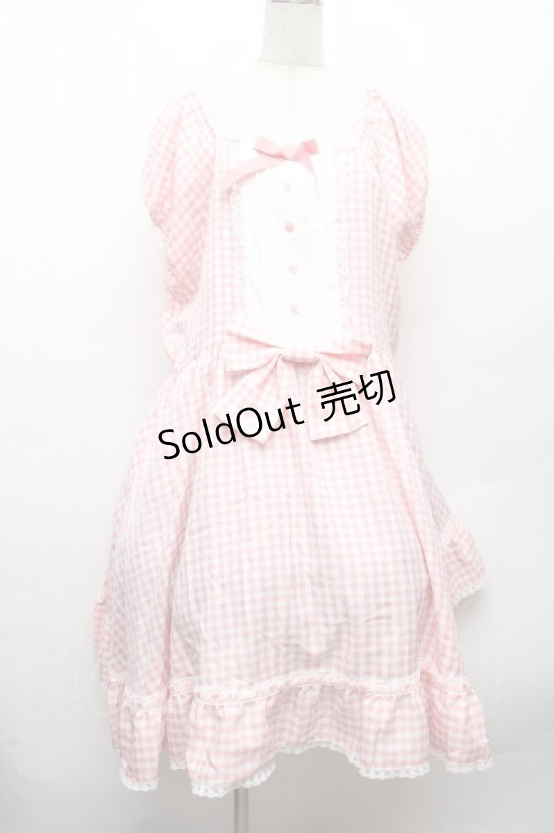 画像1: Avail / My dear little chefスハンソデワンピース 4L ピンク S-26-04-09-026-GO-OP-AS-ZS (1)
