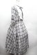画像2: m petit by misako / チェックキリカエワンピース 3L 白ｘ黒 S-26-04-10-032-LO-OP-HR-ZS (2)