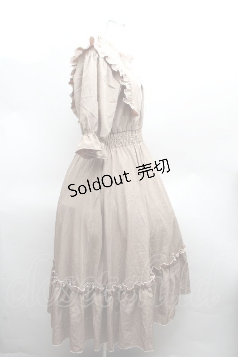 画像3: m petit by misako / NINA'SコラボAMハイショクメローワンピース 3L ベージュ S-26-04-10-034-LO-OP-HR-ZS (3)