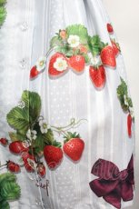 画像2: LIEF / 苺リボンワンピース M グレー S-26-04-10-035-LO-OP-HR-ZS (2)