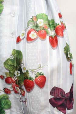 画像2: LIEF / 苺リボンワンピース M グレー S-26-04-10-035-LO-OP-HR-ZS