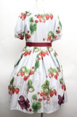 画像4: LIEF / 苺リボンワンピース M グレー S-26-04-10-035-LO-OP-HR-ZS (4)