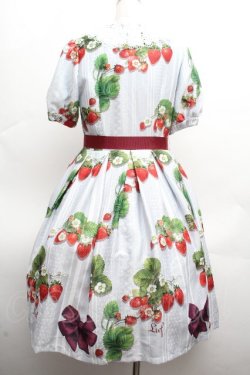 画像4: LIEF / 苺リボンワンピース M グレー S-26-04-10-035-LO-OP-HR-ZS