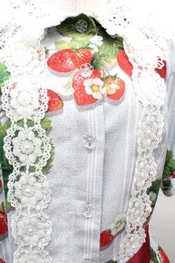 画像5: LIEF / 苺リボンワンピース M グレー S-26-04-10-035-LO-OP-HR-ZS