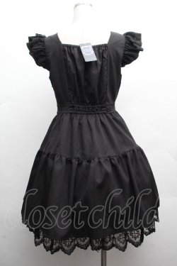 画像3: NIBBLE POISON / クロスレースフリルミニワンピース  黒 S-26-04-10-040-0-OP-HR-ZS