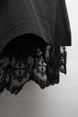 画像4: NIBBLE POISON / クロスレースフリルミニワンピース  黒 S-26-04-10-040-0-OP-HR-ZS