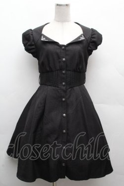 画像1: NIBBLE POISON / カットアウトデザインミニワンピース  黒 S-26-04-10-042-0-OP-HR-ZS