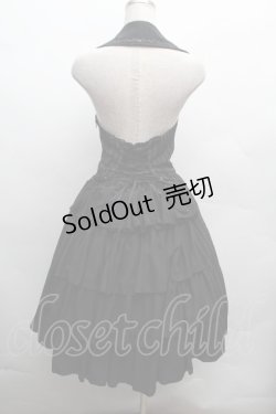 画像3: ATELIER PIERROT / ストライプベストワンピース  黒 S-26-04-10-043-EL-OP-HR-ZS