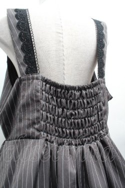 画像4: m petit by misako / TT*AOKストライプジャンパースカート 4L グレー S-26-04-10-044-LO-OP-HR-ZS