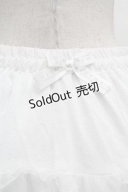 画像3: m petit by misako / サテンキリカエペチスカート L 白 S-26-04-10-049-LO-SK-HR-ZS