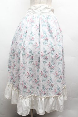 画像1: Kurumi Collaboration / グレイスフルコルセット風ロングスカート LL 白 S-26-04-10-050-GO-SK-HR-ZS