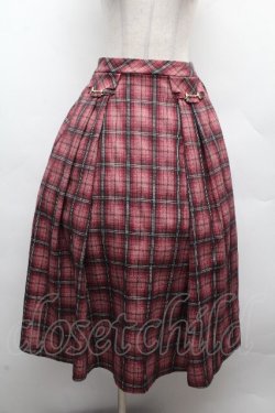 画像1: axes femme / ビット付フレアスカート M ワイン S-26-04-10-055-AX-SK-TE-ZS