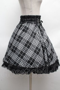 画像3: NOEMIE / ウエストWスピンドル裾レーススカート  黒 S-26-04-10-056-LO-SK-HR-ZS